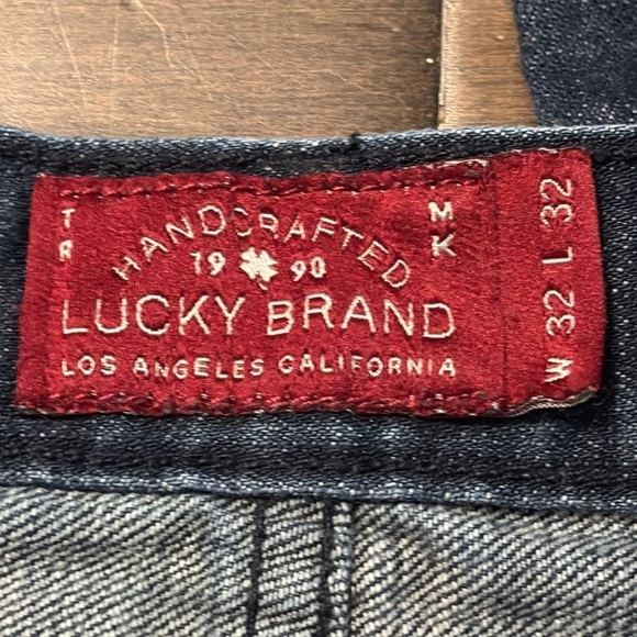 Lucky Brand 121 heritage slim men’s jeans- 32x32- blue denim, button fly - Picture 7 of 12